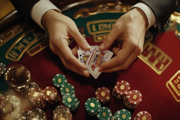 Blackjack table interface